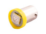 LED car lamp BA9S-5050-1smd yellow 12V LEDUA