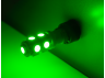 LED car lamp BA9S-5050-9smd green 12V LEDUA