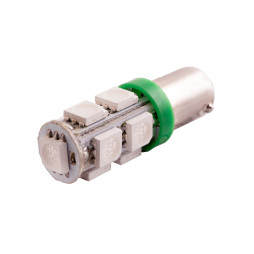 LED car lamp BA9S-5050-9smd green 12V LEDUA