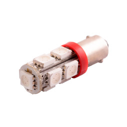 LED car lamp BA9S-5050-9smd red 12V LEDUA