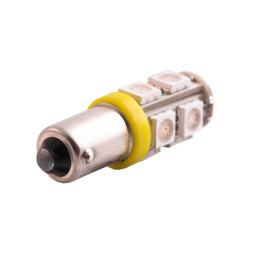LED car lamp BA9S-5050-9smd yellow 12V LEDUA