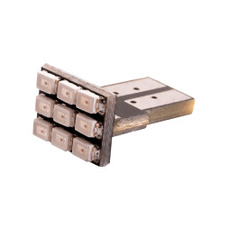 LED car lamp T10-1206-9smd red 12V LEDUA