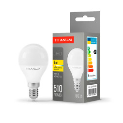LED lamp TITANUM G45 6W E14 3000K
