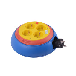 Extension cord on reel LMK72025 4 sockets 5m 10A with grounding Lemanso
