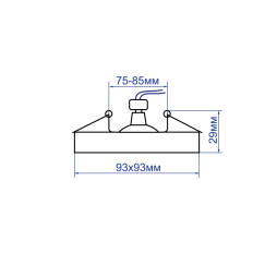 Built-in swivel lamp Feron DL0380 under the lamp white