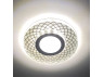Built-in luminaire Feron CD833 under a lamp with backlight transparent silver