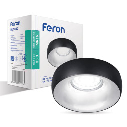 Built-in luminaire Feron DL1842 under the lamp black chrome