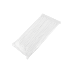 Cable tie locking white 3.5*200mm. (100pcs pack)