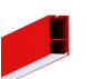 Aluminum profile for LED strip AL-44 2 meters red suspended/surface mounted LEDUA