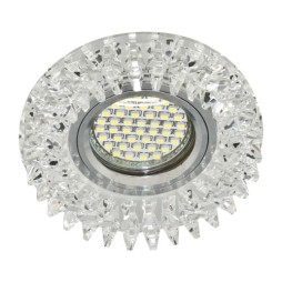 Built-in luminaire Feron CD2540 under the lamp with RGB backlight, transparent