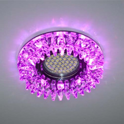 Built-in luminaire Feron CD2540 under the lamp with RGB backlight, transparent