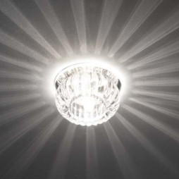 Built-in luminaire Feron C1010 under a lamp with backlight, transparent