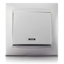 Switch 1st + LED backlight LEMANSO Sakura white LMR1004