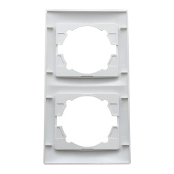 Рамка 2-а LEMANSO Сакура біла вертикальна   LMR1032