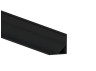 Aluminum profile for LED strip AL-06 1 meter black corner LEDUA