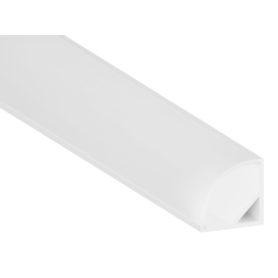 Aluminum profile for LED strip strips AL-06 2 meters white corner LEDUA