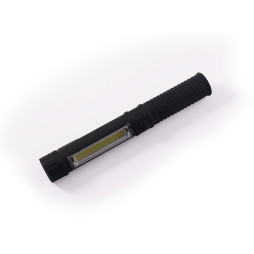 Flashlight 1.5 W COB L=165 D=27/LC2/magnet 3*AAA 3 modes plastic