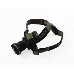 Flashlight forehead BL-6807-XPE, charger 220V/12V, battery included, zoom "POLICE"