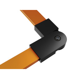 Angle connector for flexible busbar AeroLine PJ1806 black color LEDUA