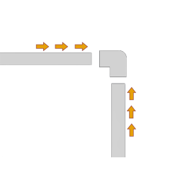 Angle connector for flexible busbar AeroLine PJ1806 black color LEDUA