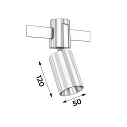 LED track light AeroLine YZ1805 48V 9W 4000K 24° black color LEDUA