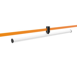 LED track light AeroLine YZ1808 48V 20W 4000K 280° 600mm black color LEDUA