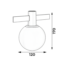 LED track light AeroLine YZ1811 48V 10W 4000K 180° 120*170mm black color LEDUA