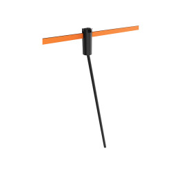 LED track light AeroLine YZ1816 48V 2W 4000K 18° 12*400mm black color LEDUA