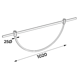 LED track light AeroLine YZ1817 48V 10W 4000K 360° 1m black color LEDUA