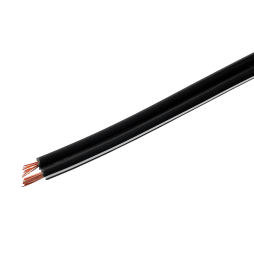 Acoustic wire SHVP 2x0.50 black aluminum copper (packing 100m) 7-0343A