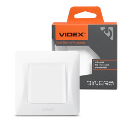 White cable outlet VIDEX BINERA VF-BNWS-W