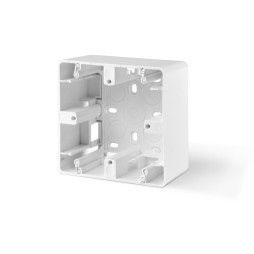 Single white surface mounting box VIDEX BINERA
