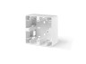 Single white surface mounting box VIDEX BINERA