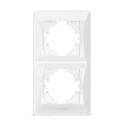 White 2-place vertical frame VIDEX BINERA