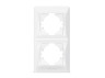 White 2-place vertical frame VIDEX BINERA