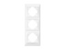 White 3-place vertical frame VIDEX BINERA