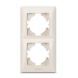 Cream frame 2-seater vertical VIDEX BINERA