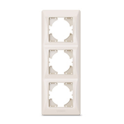 Cream frame 3-seater vertical VIDEX BINERA