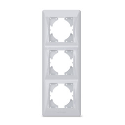 Silver silk frame 3-seater vertical VIDEX BINERA