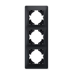 Black graphite frame 3-seater vertical VIDEX BINERA