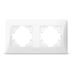 White frame 2-seater horizontal VIDEX BINERA