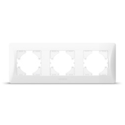 White frame 3-seater horizontal VIDEX BINERA