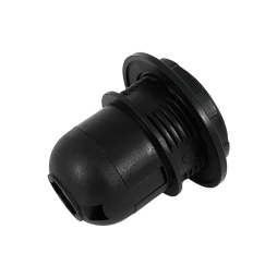 E27 plastic socket/thread-ring+retaining ring/black LEDUA