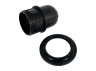 E27 plastic socket/thread-ring+retaining ring/black LEDUA