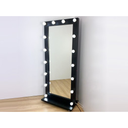 Makeup mirror light LED recessed 220V 12pcs E27 foot switch, black color LEDUA