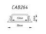 Profile for LED strip Feron CAB264