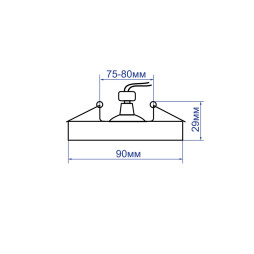 Built-in swivel lamp Feron DL0375 under the lamp black