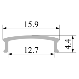 AL-03 Opal matte diffuser separately 2m LEDUA