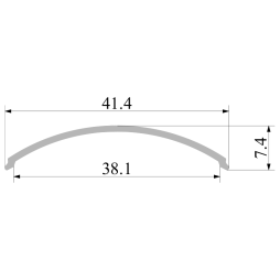 AL-06-1 Opal matte diffuser separately 2m LEDUA