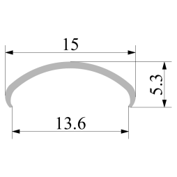 AL-14 Opal matte diffuser separately 2m LEDUA